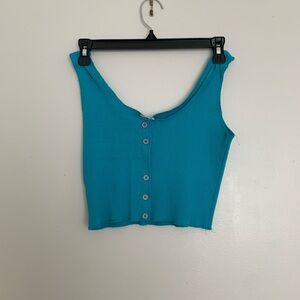 Teal Crop Top